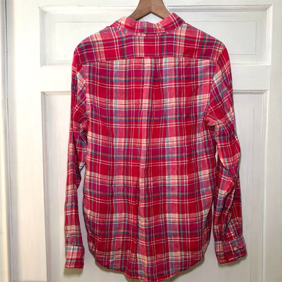 Vineyard Vines Men's S Linen Multicolor Plaid Long Sleeve Slim Fit Murray Shirt - Picture 5 of 8